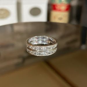 14k White Gold Wedding Band